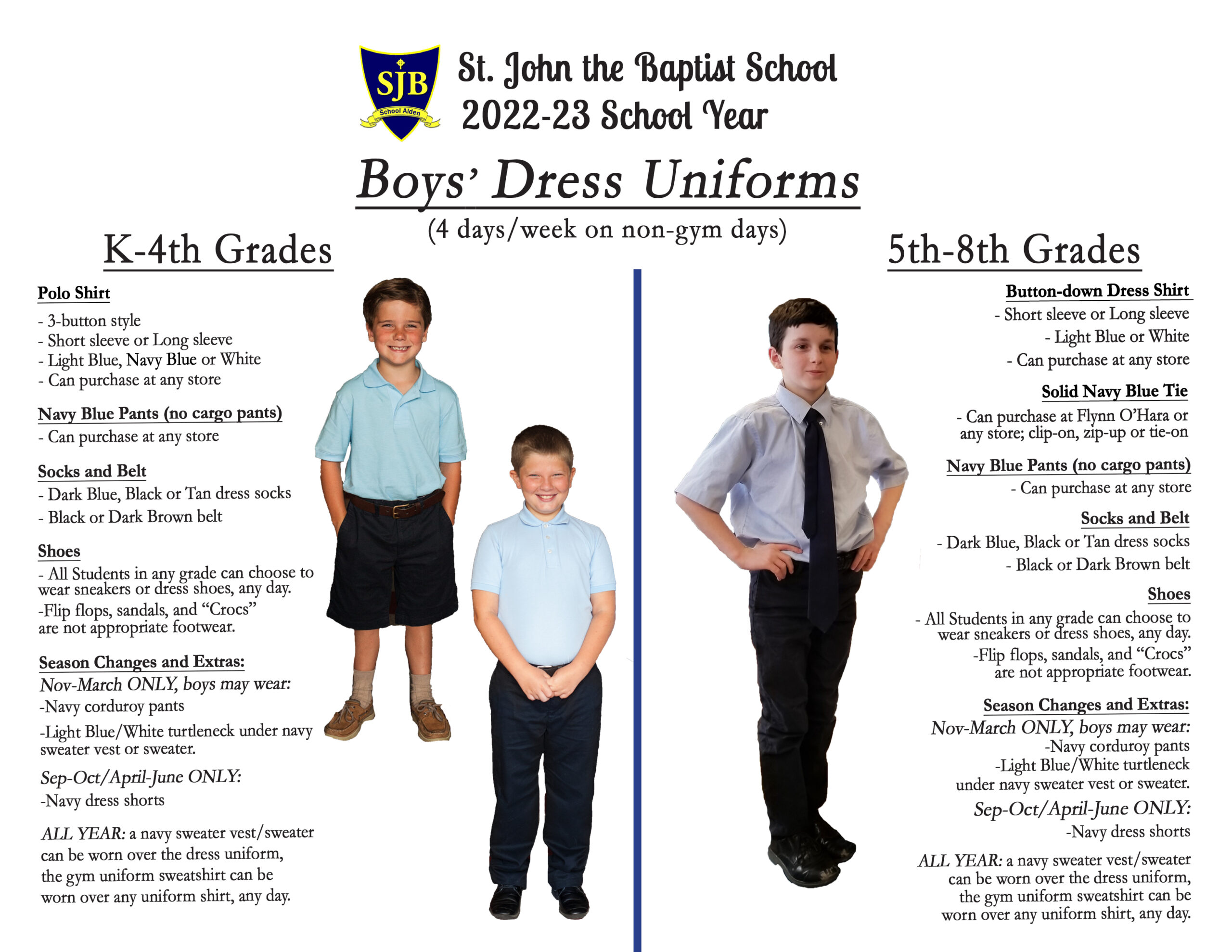 SJS Boys Uniforms Graphic 22 23